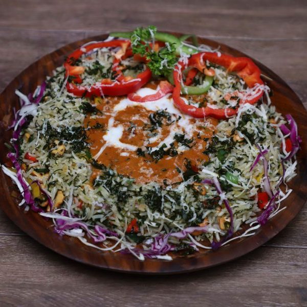 CASHEW SPINACH RICE WITH CURRY