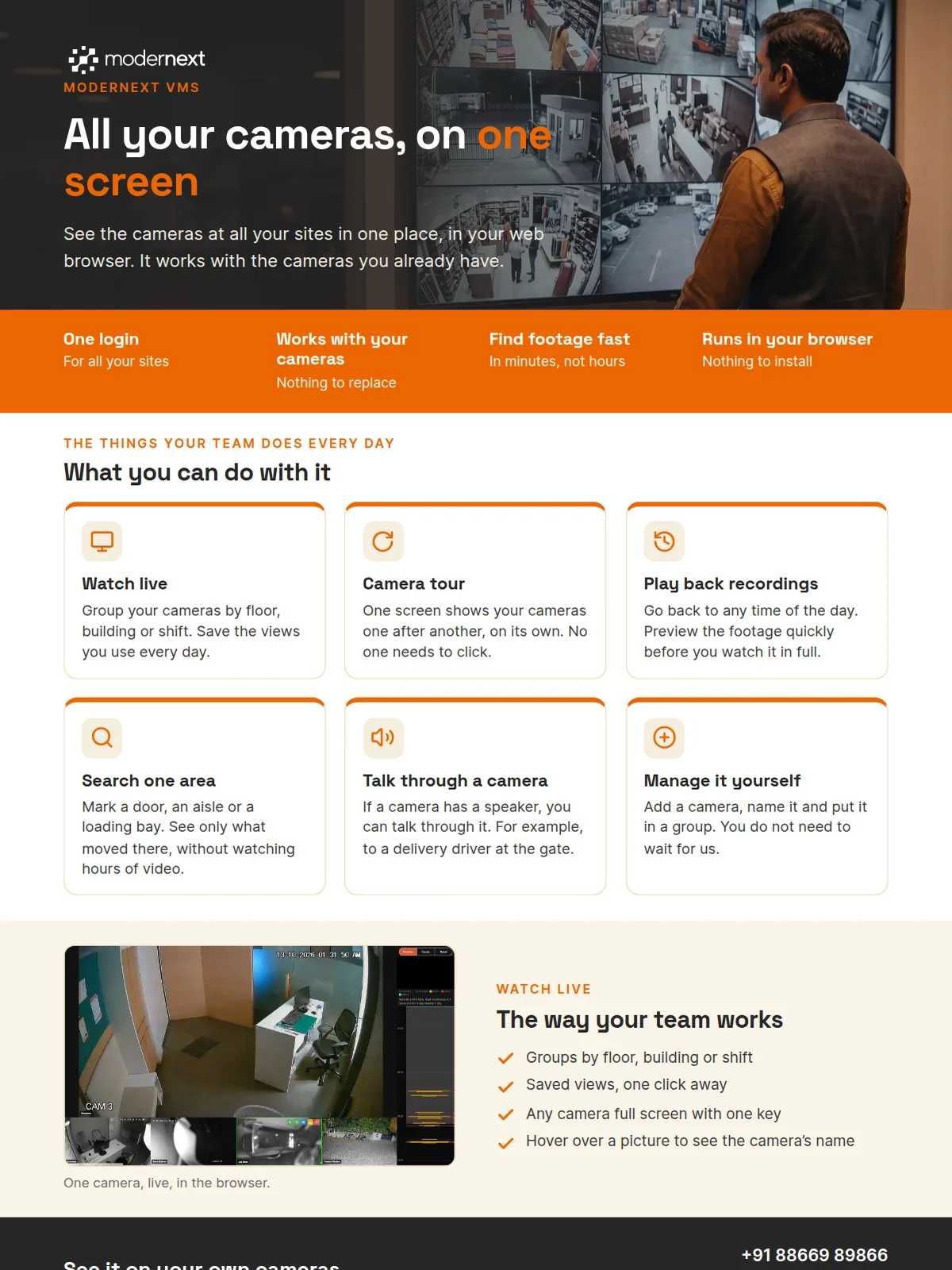 The cover of Modernext VMS: what you can do